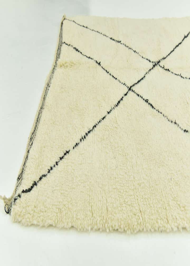 6' 5 x 9' 3 Hand Knotted Moroccan Wool Rug