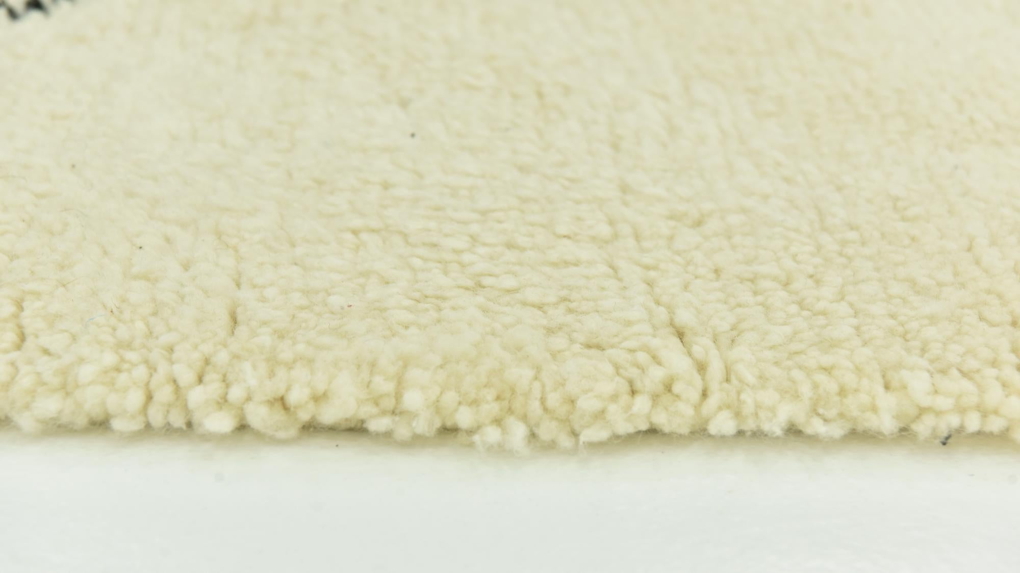 6' 5 x 9' 3 Hand Knotted Moroccan Wool Rug