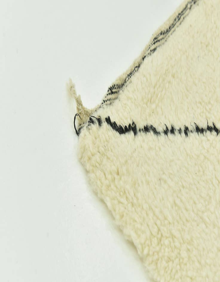 Detail image of 6' 5 x 9' 3  Hand Knotted Moroccan Wool Rug