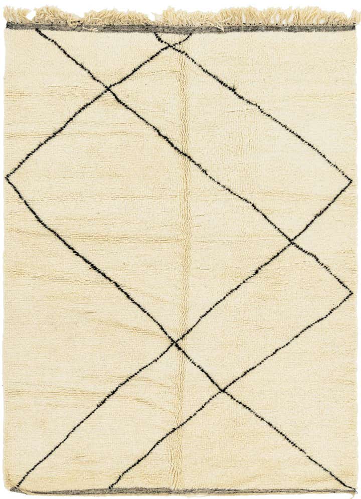 6' 5 x 9' 3 Hand Knotted Moroccan Wool Rug