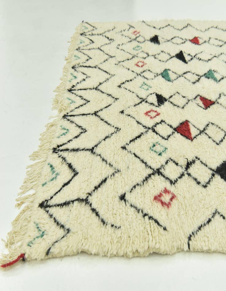 Detail image of 5' x 9' 2  Hand Knotted Moroccan Wool Rug