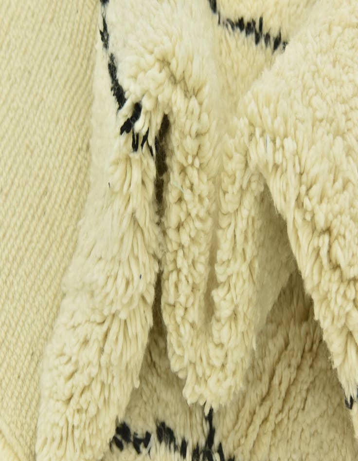 Detail image of 7' x 10'  Hand Knotted Moroccan Wool Rug