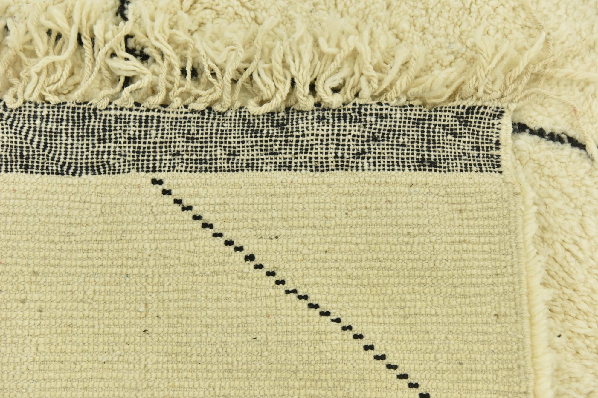7' x 10' Hand Knotted Moroccan Wool Rug
