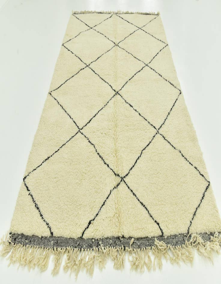 Detail image of 7' x 10'  Hand Knotted Moroccan Wool Rug