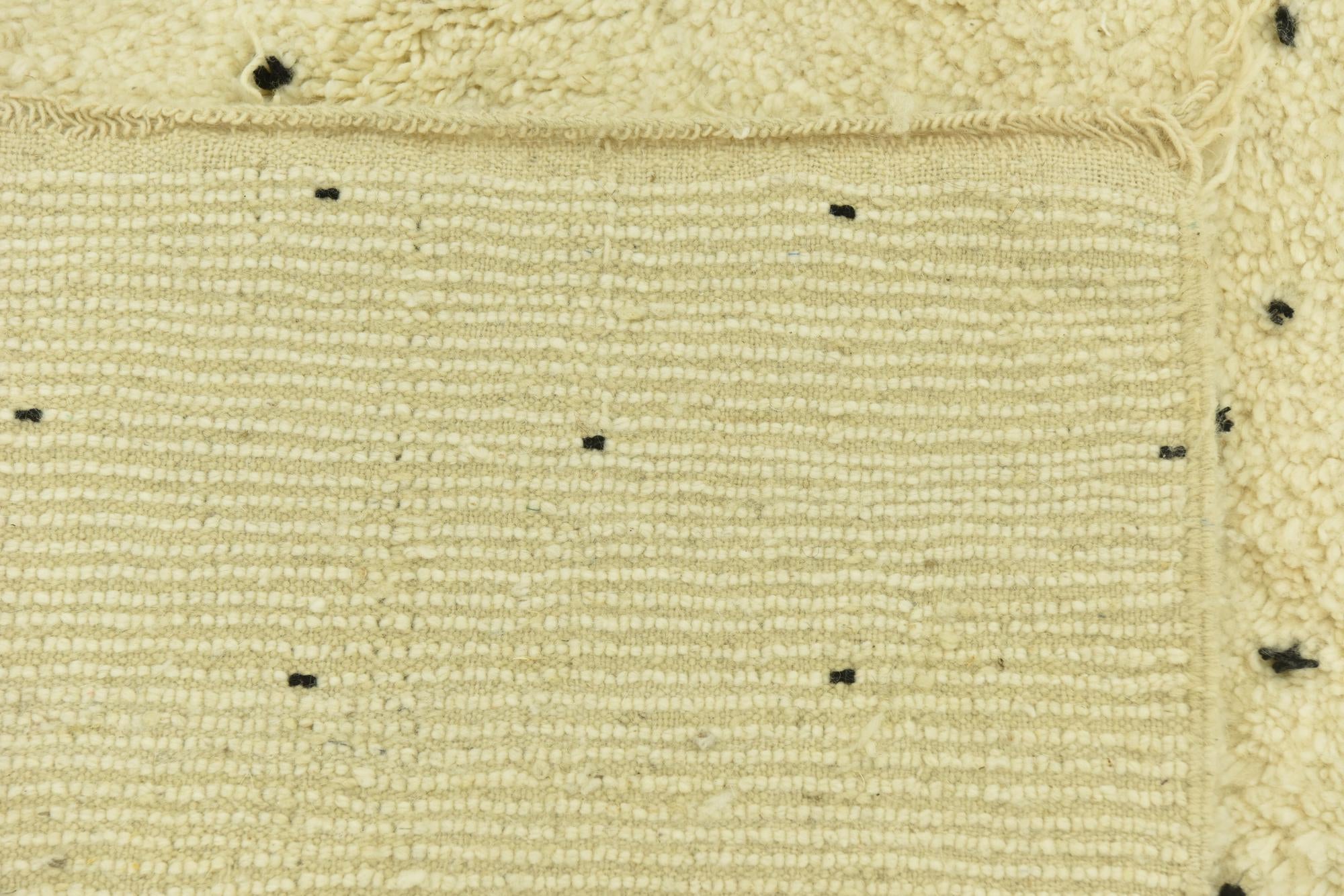 6' 6 x 9' 10 Hand Knotted Moroccan Wool Rug
