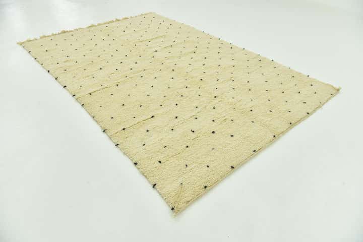 6' 6 x 9' 10 Hand Knotted Moroccan Wool Rug