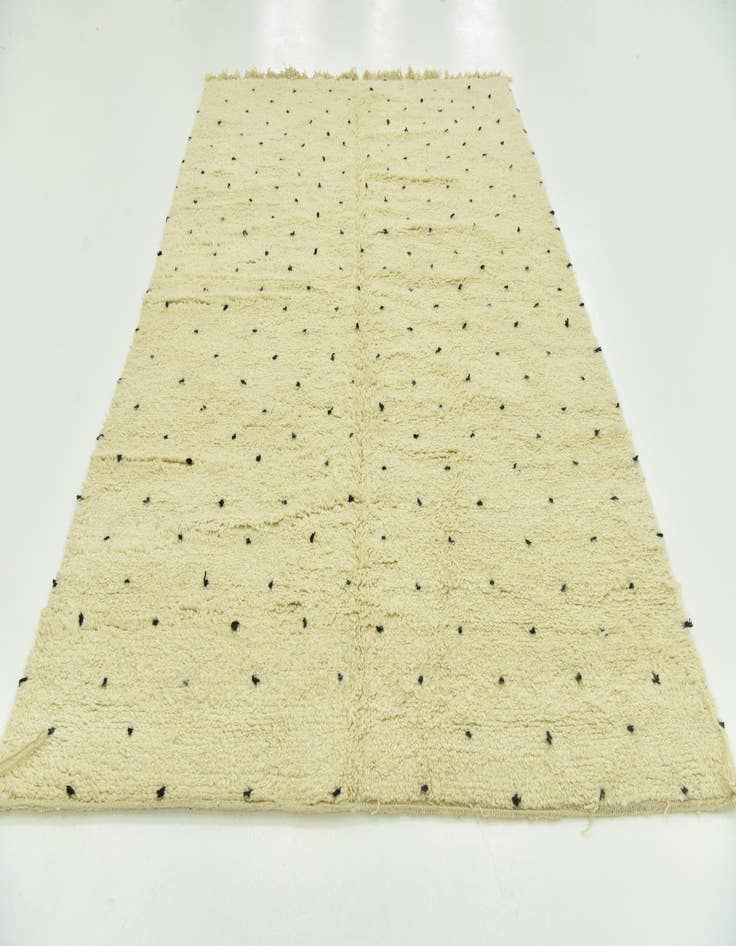 Detail image of 6' 6 x 9' 10  Hand Knotted Moroccan Wool Rug