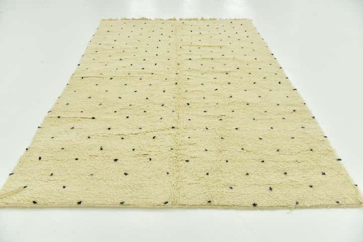 6' 6 x 9' 10 Hand Knotted Moroccan Wool Rug