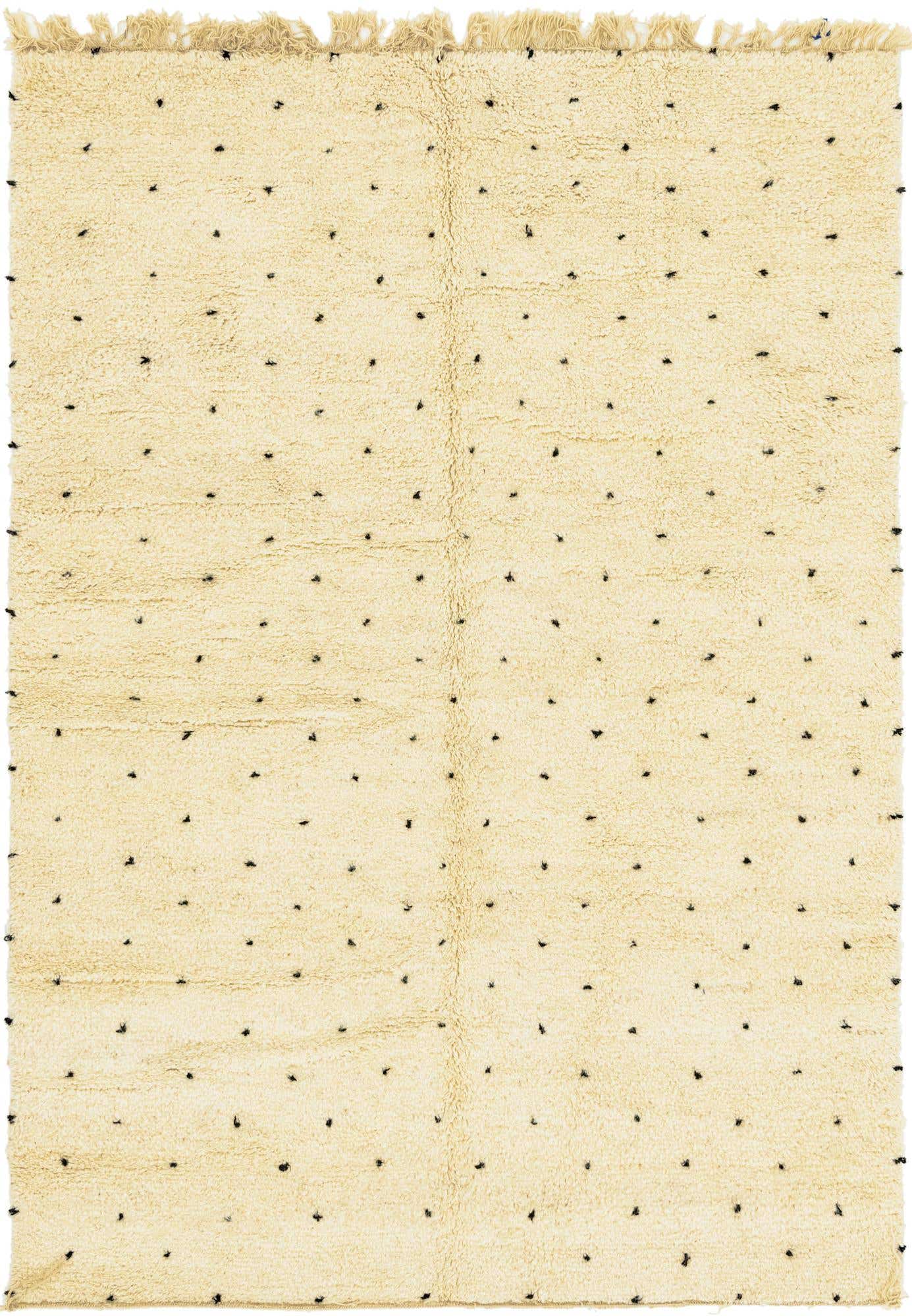 6' 6 x 9' 10 Hand Knotted Moroccan Wool Rug