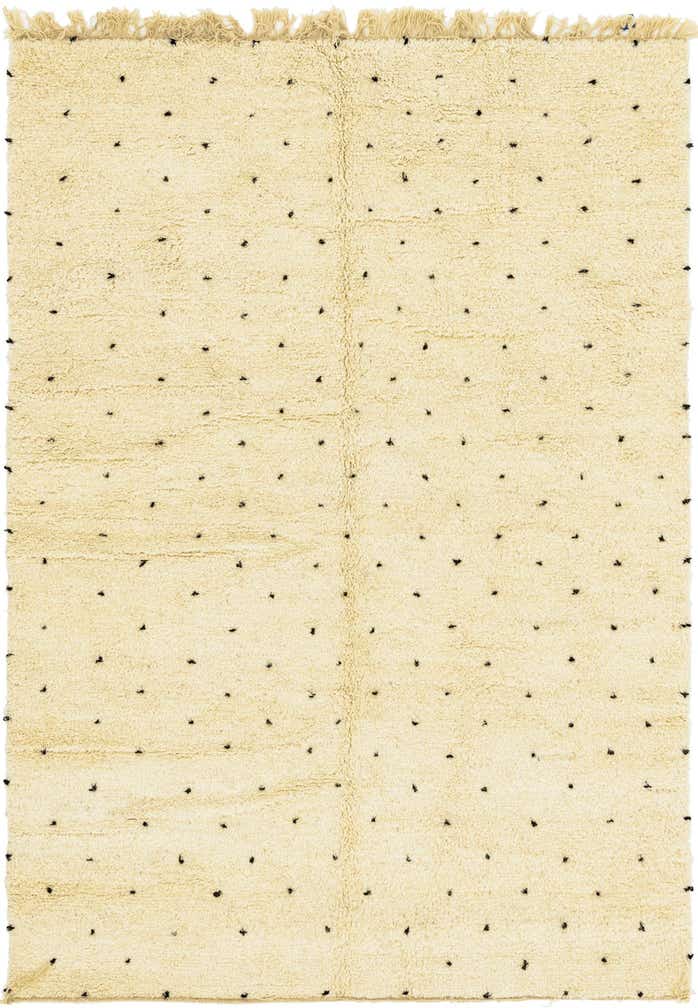 6' 6 x 9' 10 Hand Knotted Moroccan Wool Rug