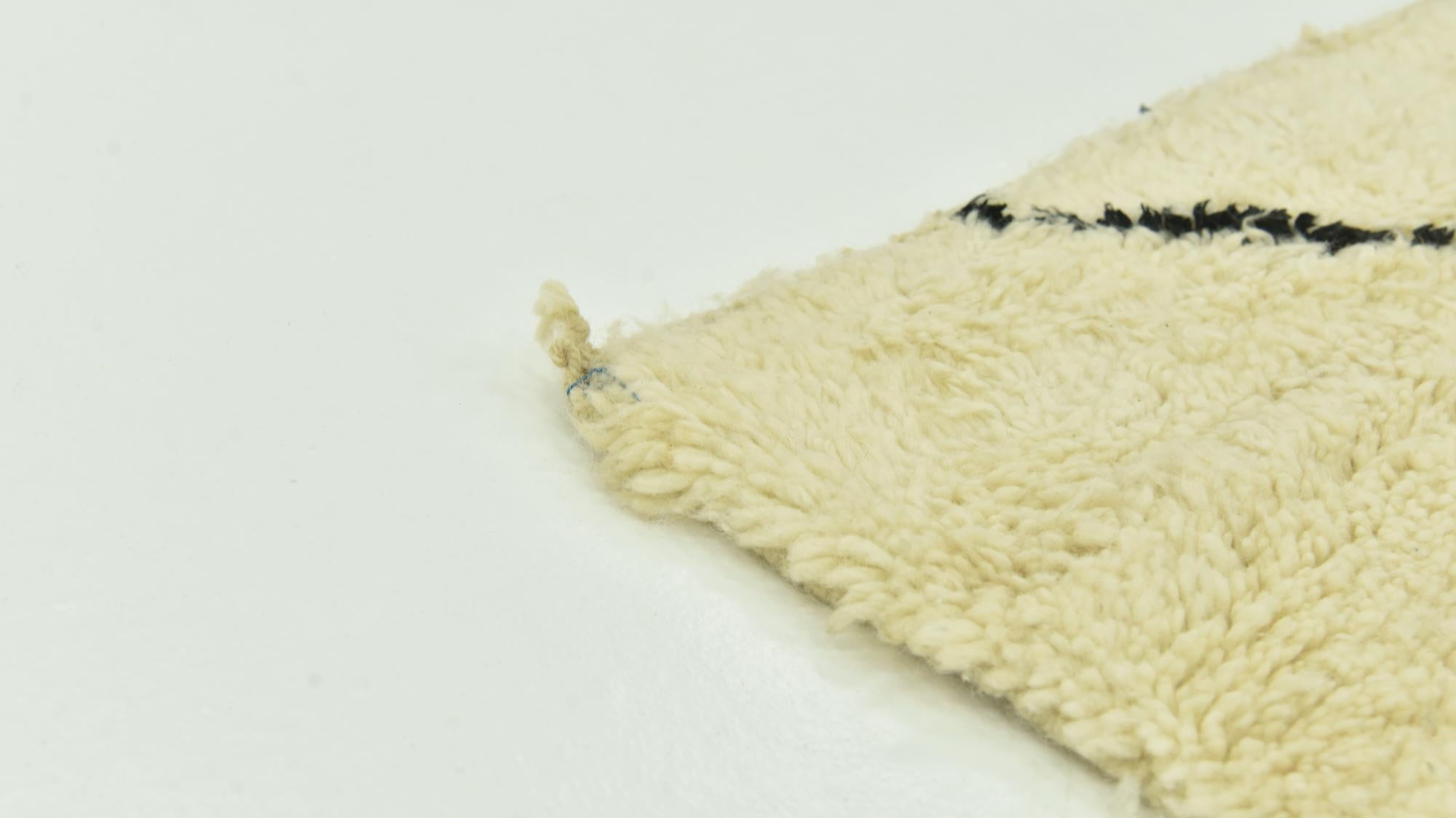 7' x 9' 5 Hand Knotted Moroccan Wool Rug