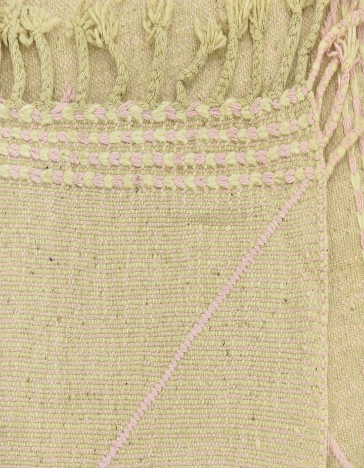 Detail image of 6' 6 x 9'  Hand Knotted Moroccan Wool Rug