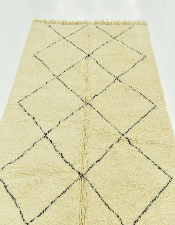 Detail image of 6' 9 x 10'  Hand Knotted Moroccan Wool Rug