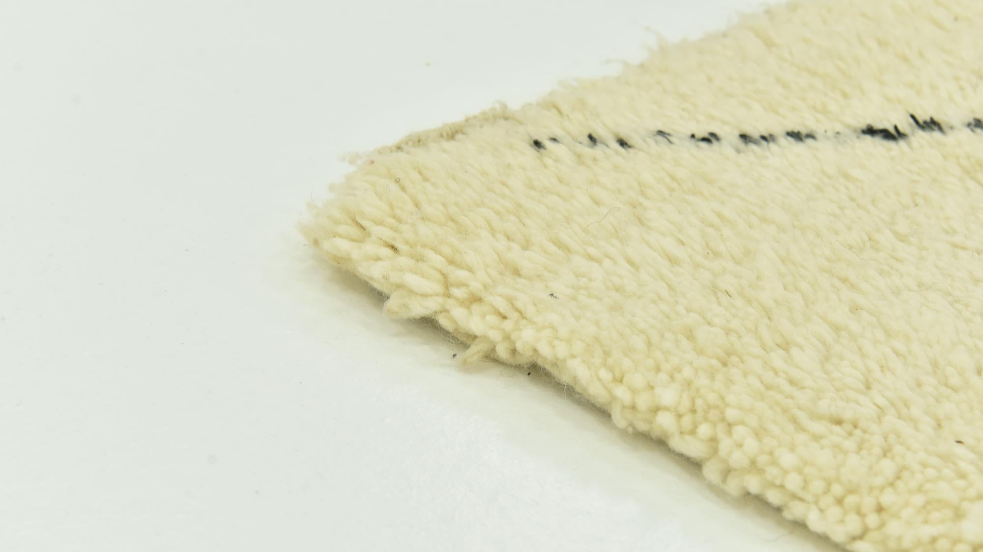6' 9 x 10' Hand Knotted Moroccan Wool Rug