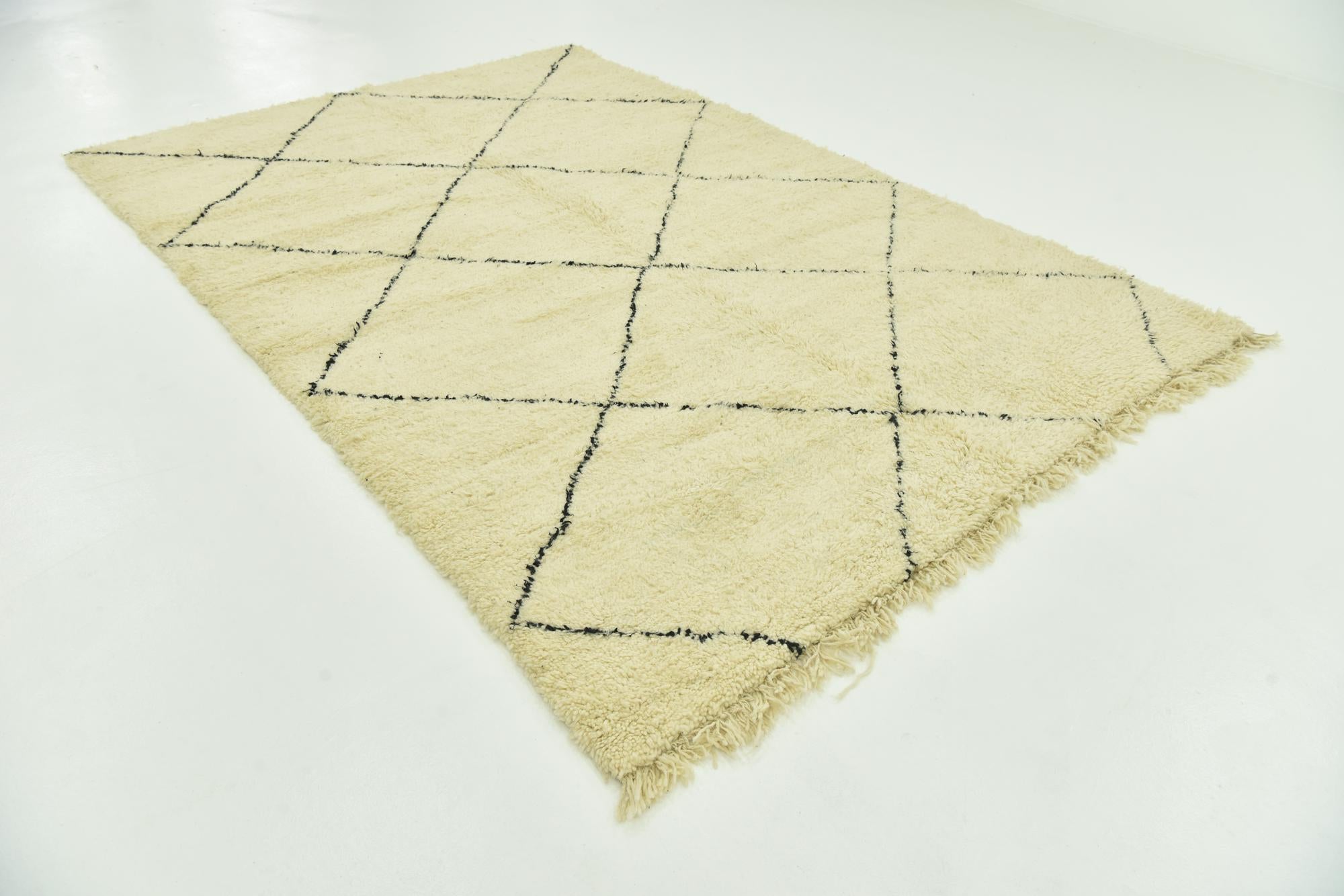7' 3 x 10' 4 Hand Knotted Moroccan Wool Rug