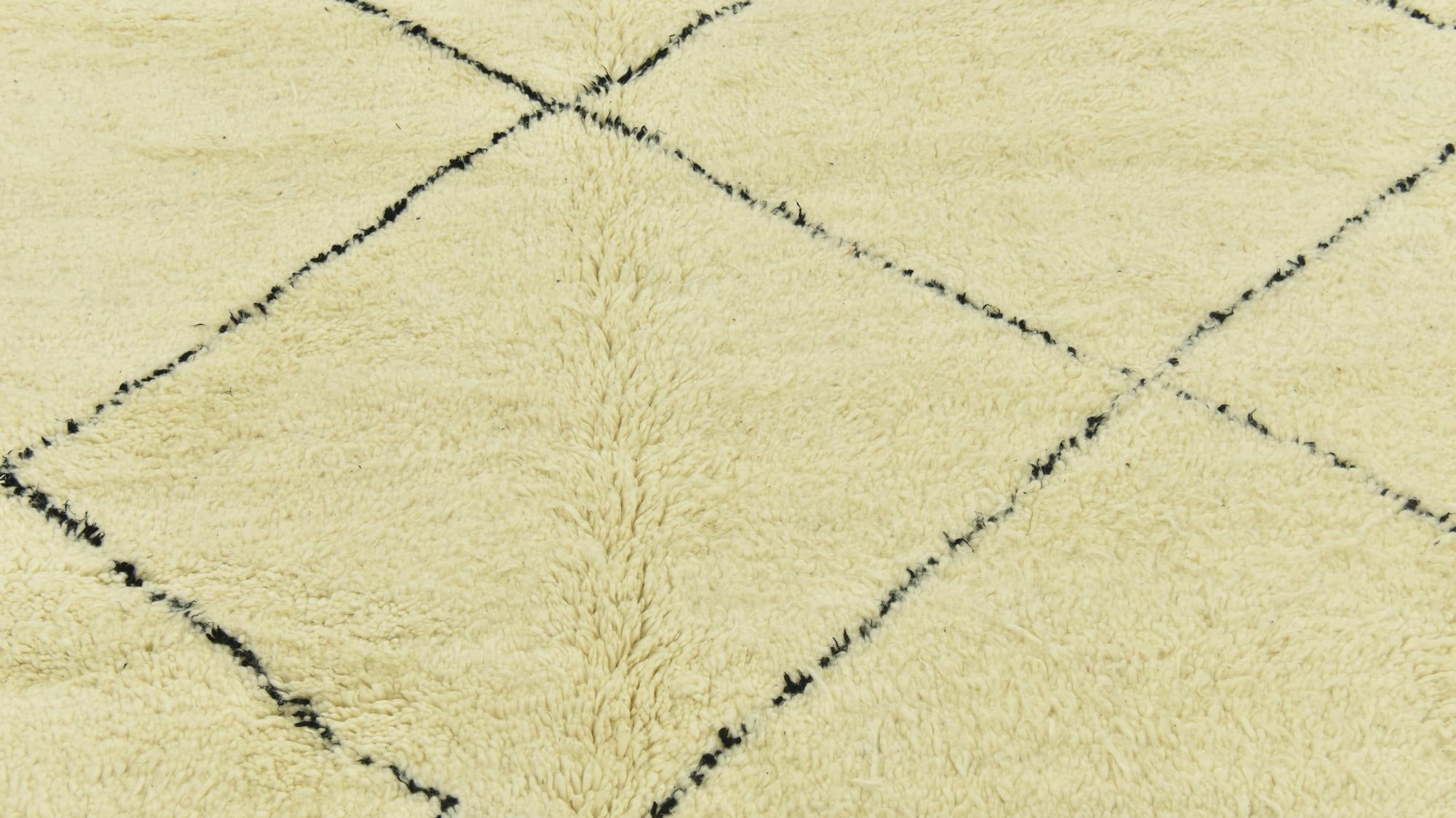 7' 3 x 10' 4 Hand Knotted Moroccan Wool Rug