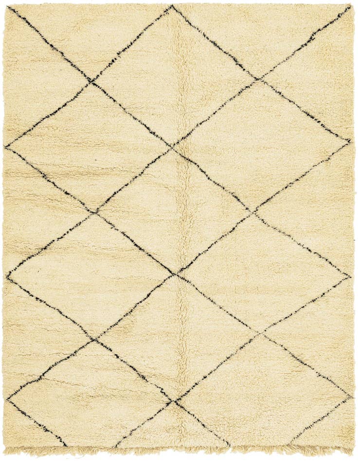Detail image of 7' 3 x 10' 4 Hand Knotted Moroccan Wool Rug