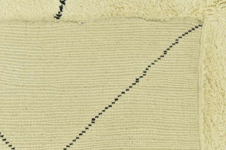 6' 9 x 9' 4 Hand Knotted Moroccan Wool Rug