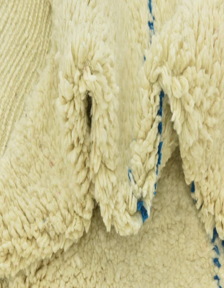 Detail image of 6' 6 x 10' 2  Hand Knotted Moroccan Wool Rug