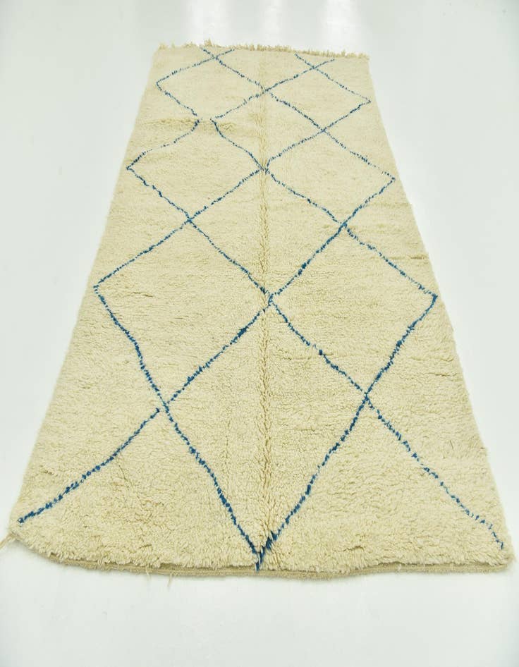 Detail image of 6' 6 x 10' 2  Hand Knotted Moroccan Wool Rug