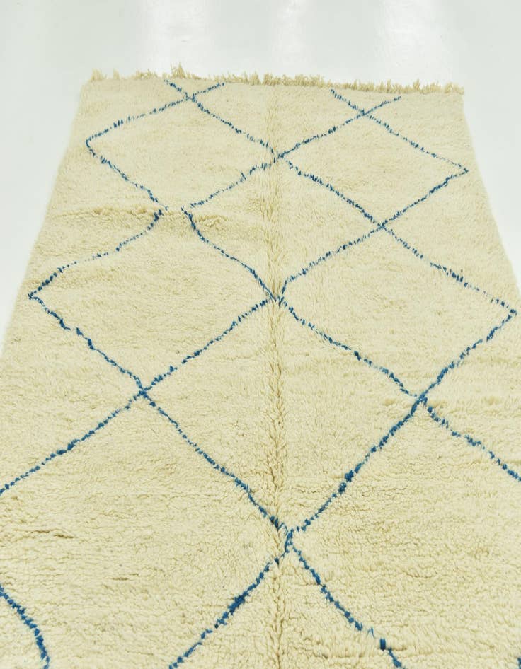 Detail image of 6' 6 x 10' 2  Hand Knotted Moroccan Wool Rug