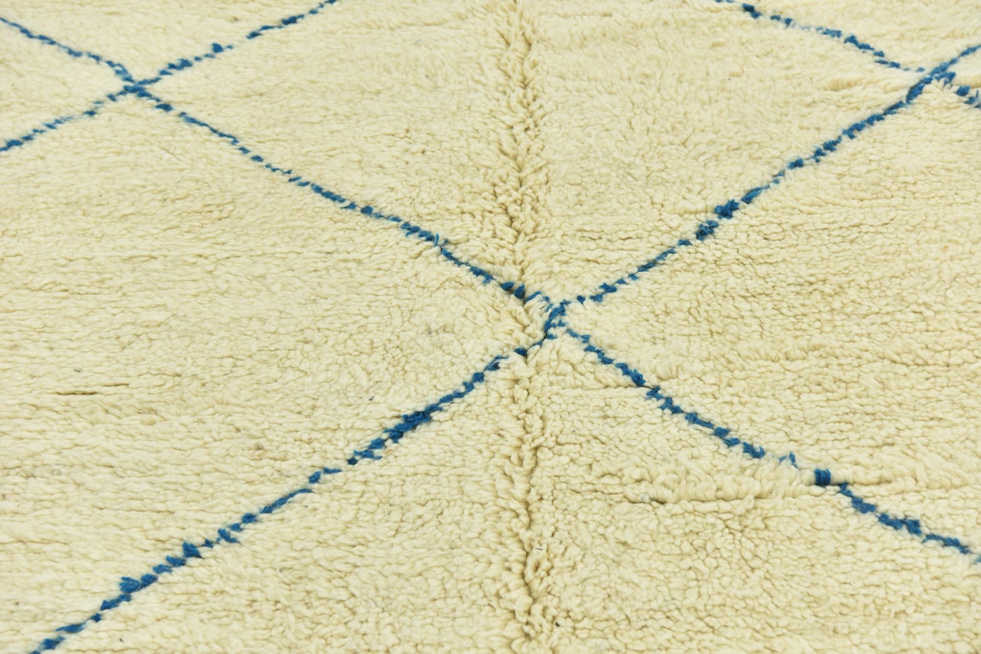 6' 6 x 10' 2 Hand Knotted Moroccan Wool Rug