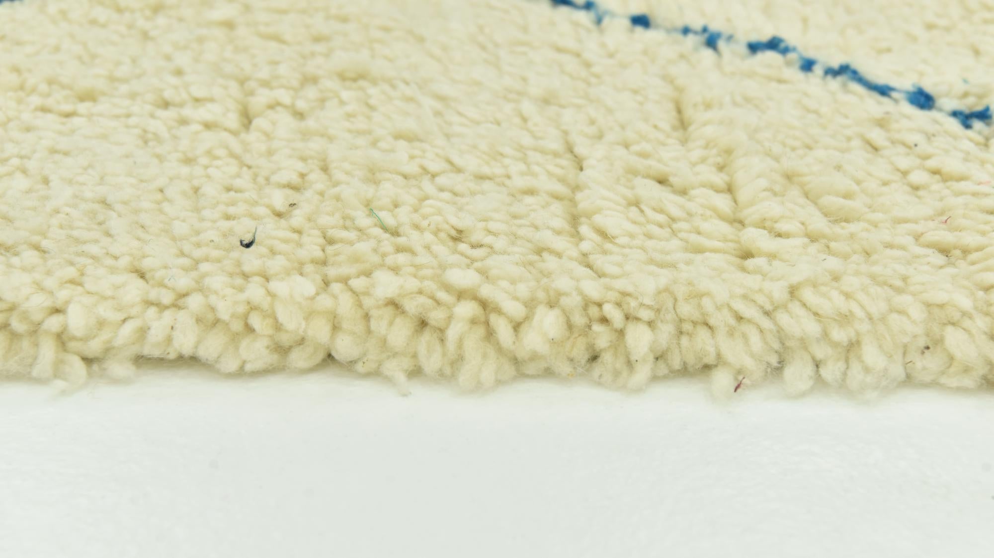6' 6 x 10' 2 Hand Knotted Moroccan Wool Rug