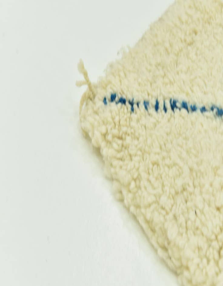 Detail image of 6' 6 x 10' 2  Hand Knotted Moroccan Wool Rug