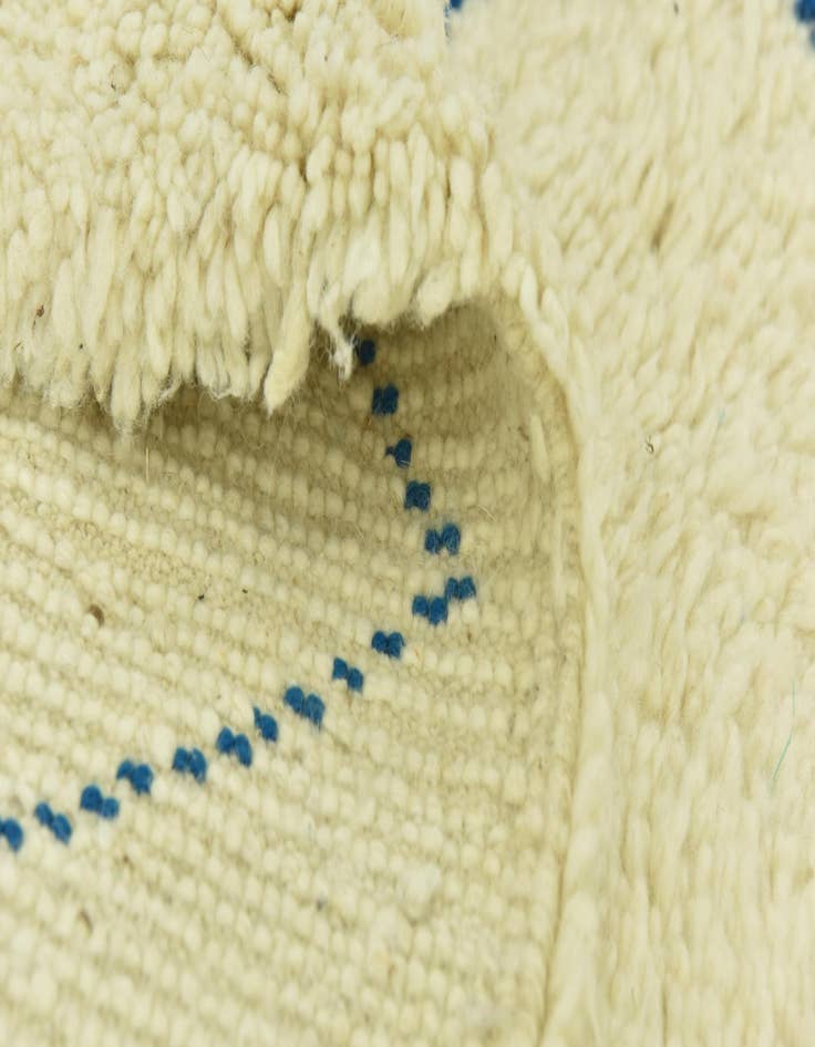 Detail image of 6' 6 x 10' 2  Hand Knotted Moroccan Wool Rug