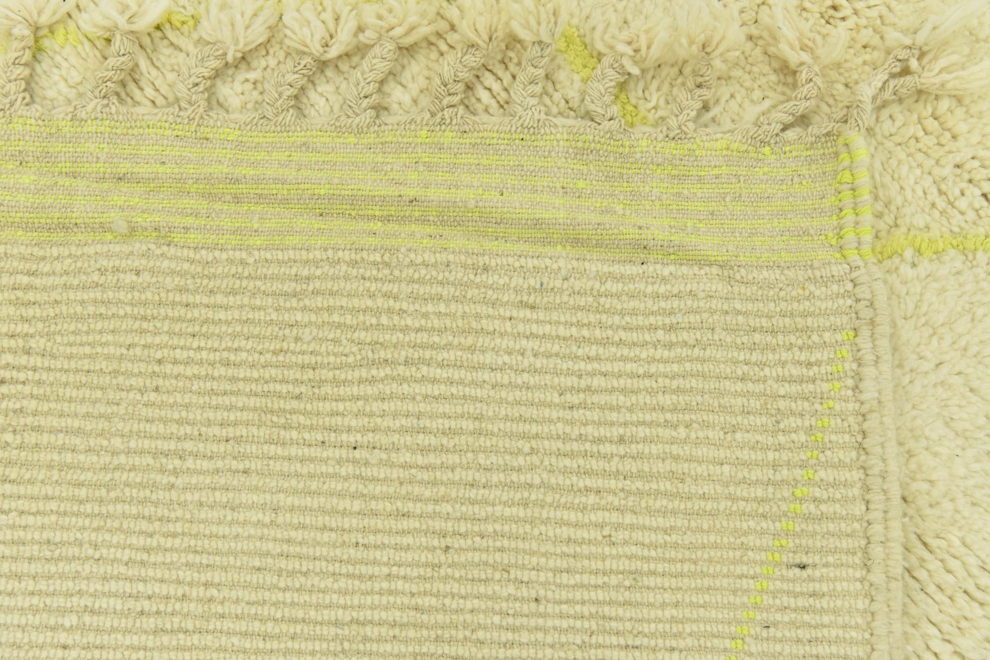 5' 8 x 8' Hand Knotted Moroccan Wool Rug