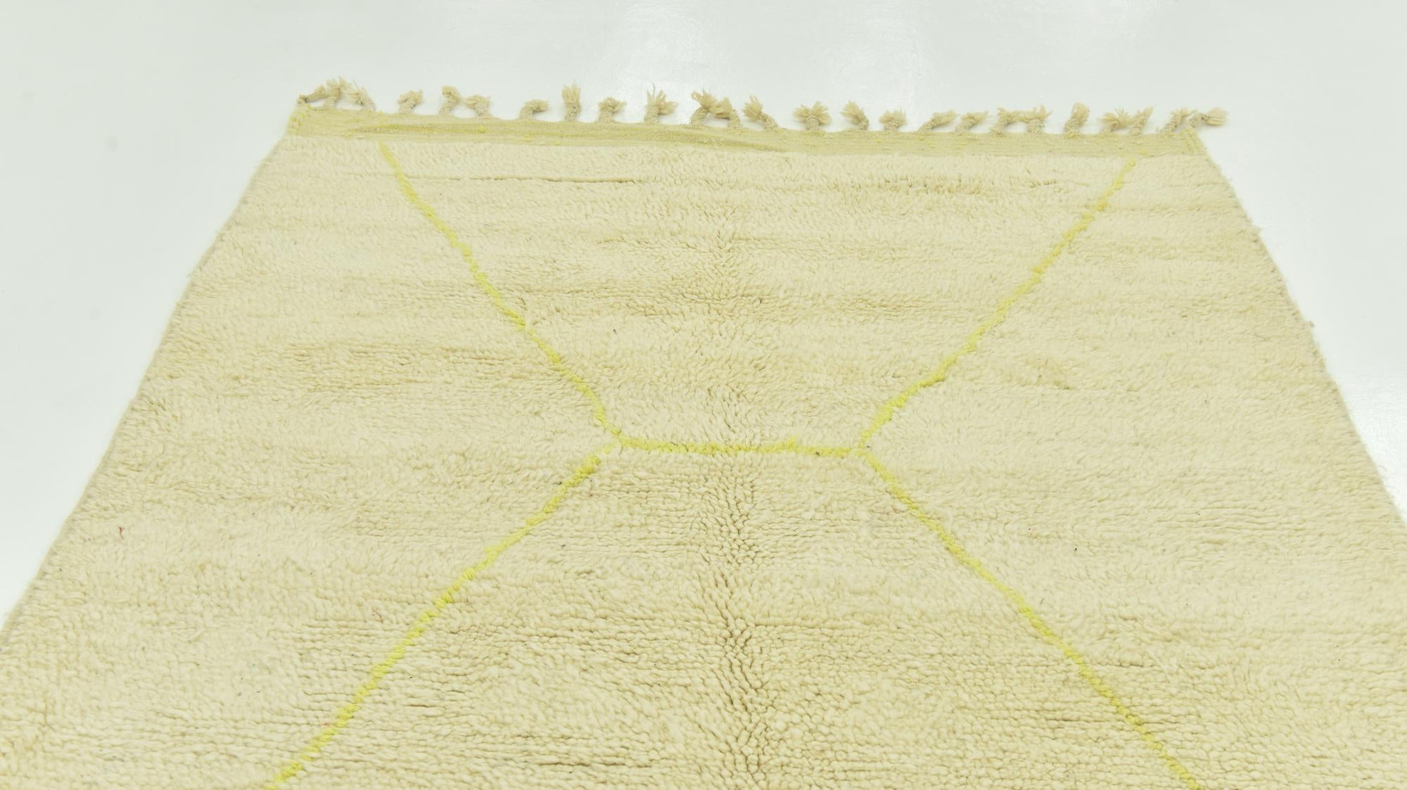 5' 8 x 8' Hand Knotted Moroccan Wool Rug
