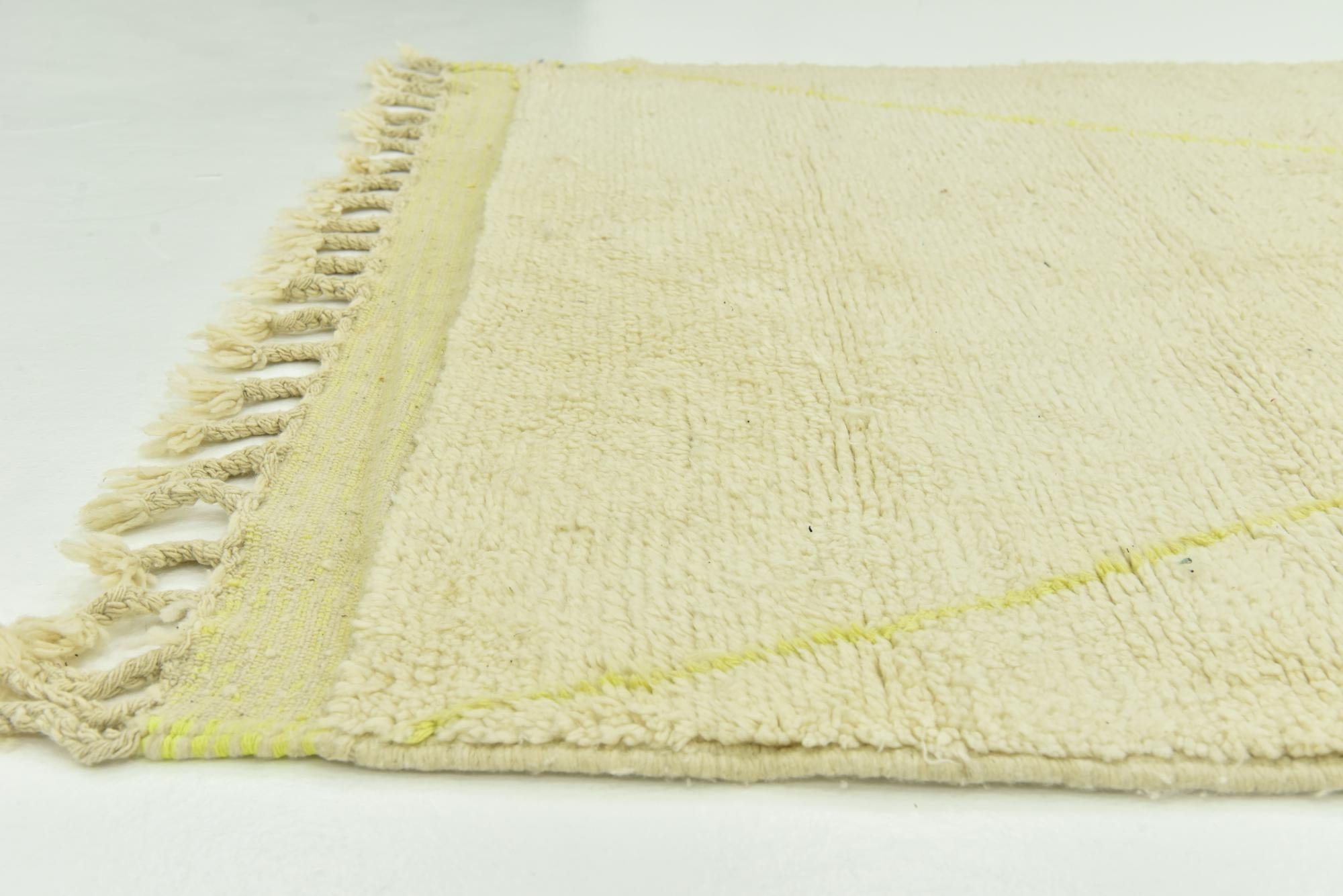 5' 8 x 8' Hand Knotted Moroccan Wool Rug
