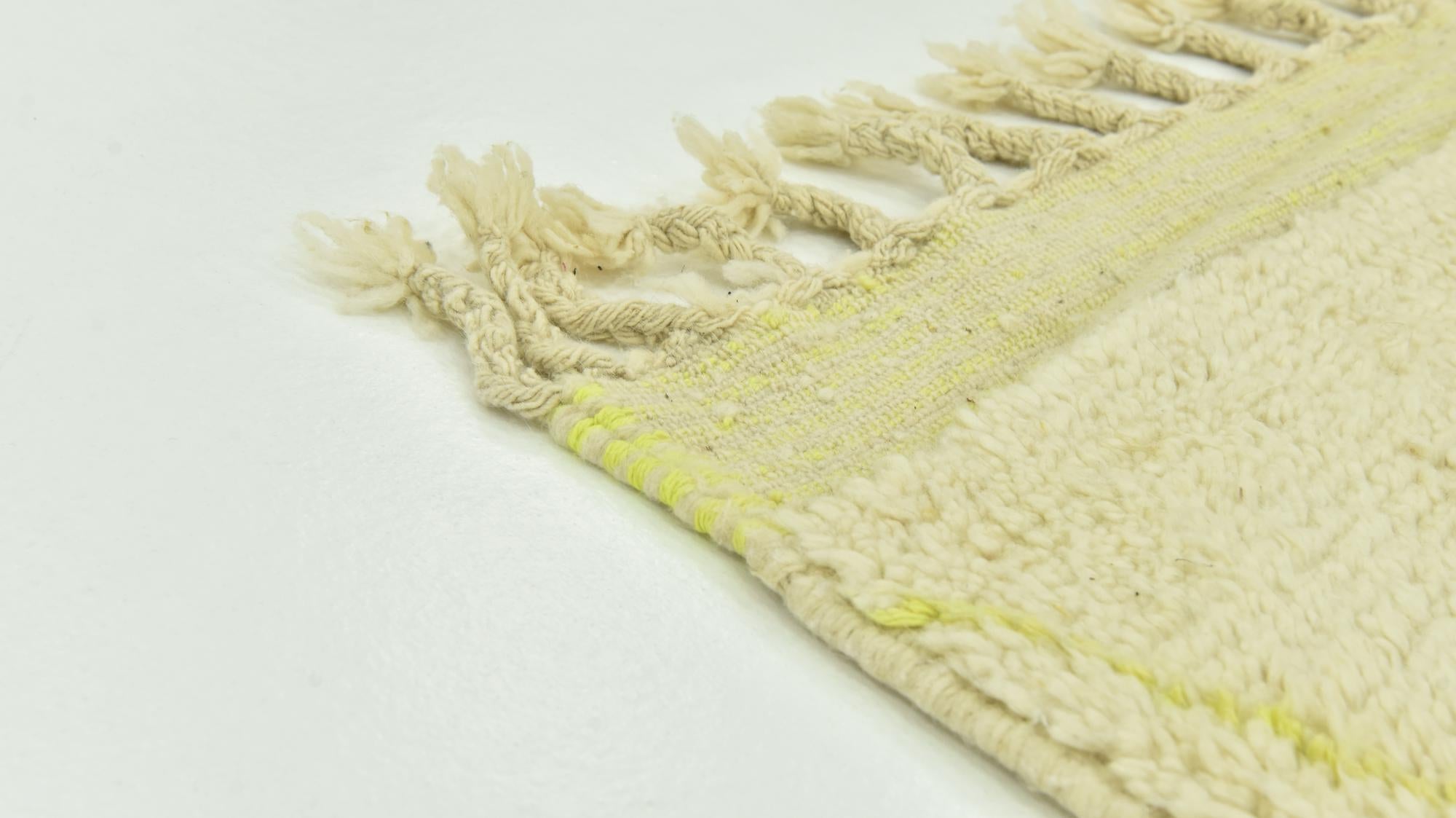 5' 8 x 8' Hand Knotted Moroccan Wool Rug