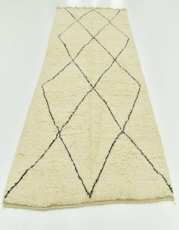 Detail image of 6' 8 x 10' 3  Hand Knotted Moroccan Wool Rug