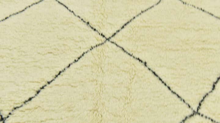 6' 8 x 10' 3 Hand Knotted Moroccan Wool Rug