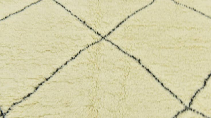 Detail image of 6' 8 x 10' 3 Hand Knotted Moroccan Wool Rug