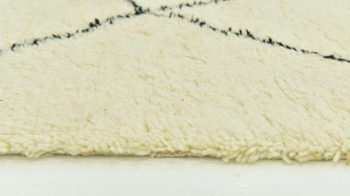 6' 8 x 10' 3 Hand Knotted Moroccan Wool Rug