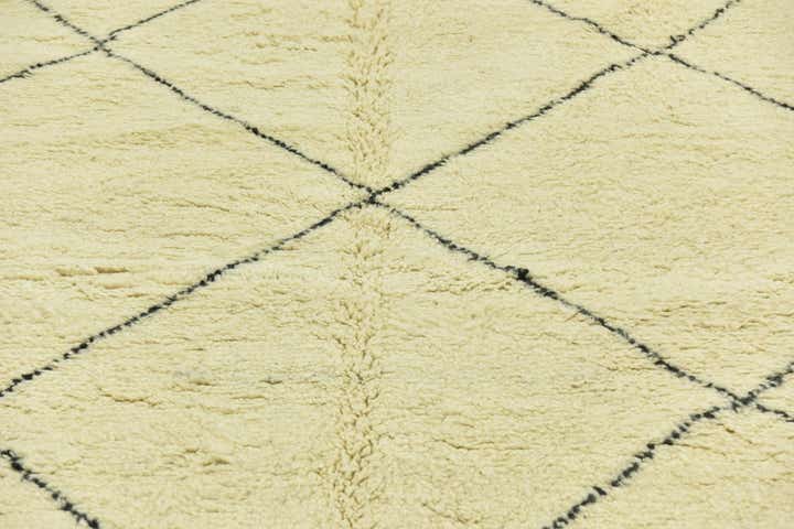 6' 7 x 10' Hand Knotted Moroccan Wool Rug