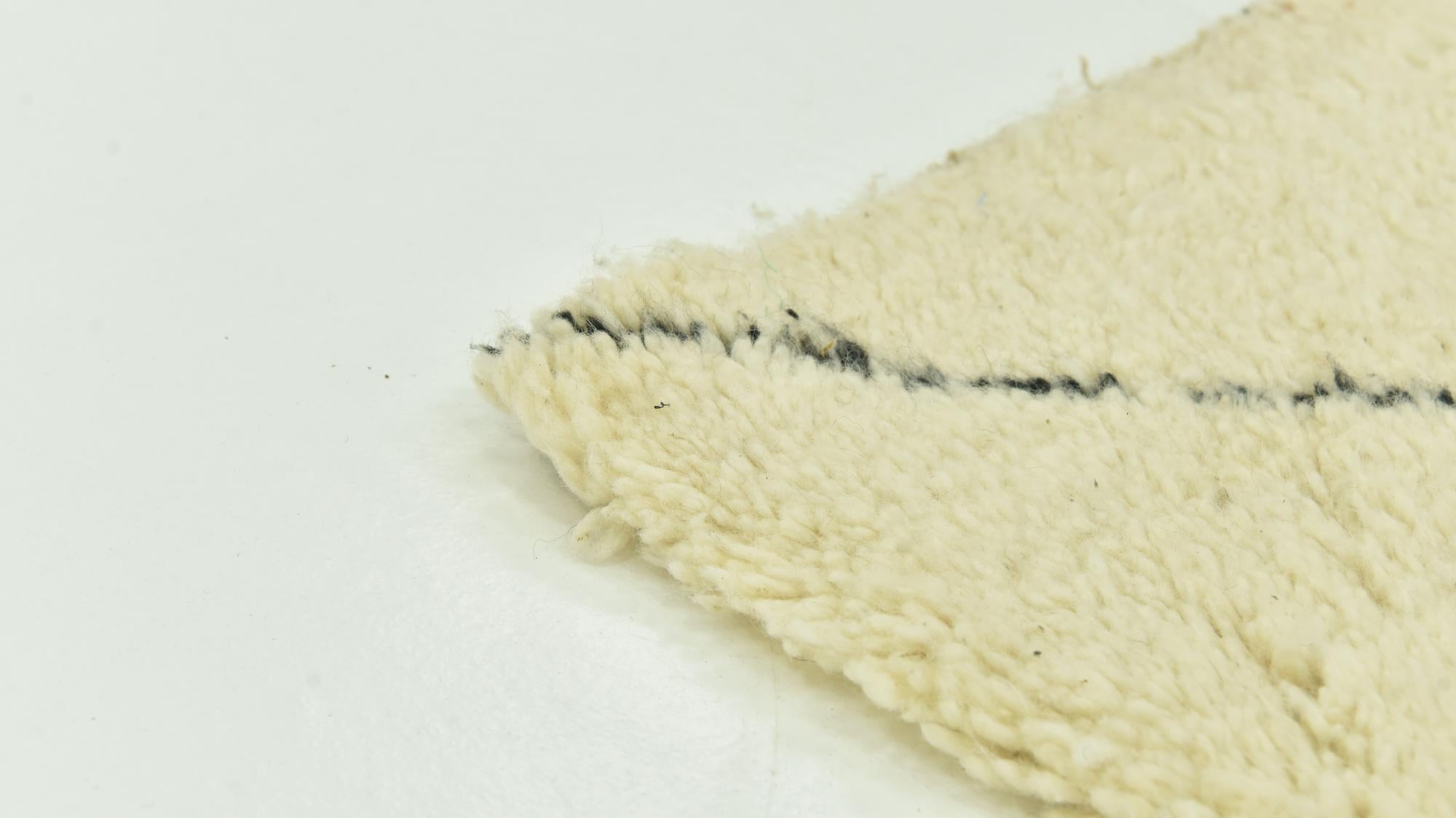 6' 7 x 10' Hand Knotted Moroccan Wool Rug