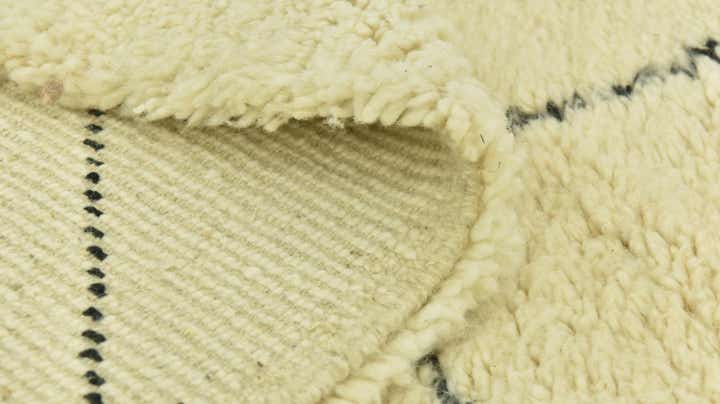 6' 7 x 10' Hand Knotted Moroccan Wool Rug