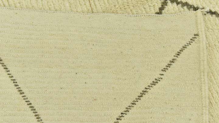6' 5 x 9' 7 Hand Knotted Moroccan Wool Rug