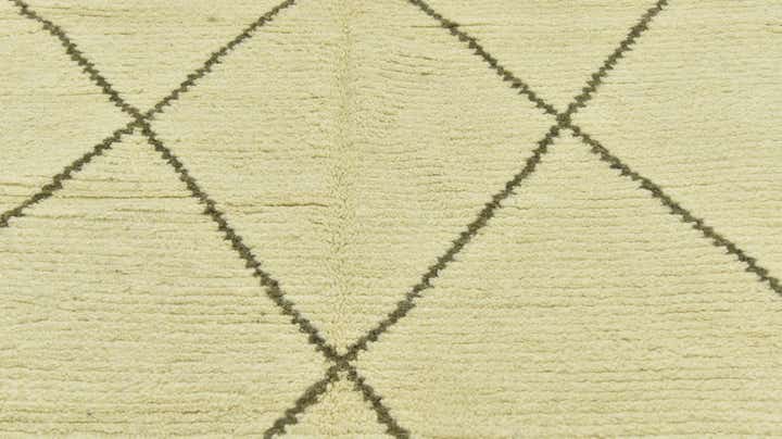 6' 5 x 9' 7 Hand Knotted Moroccan Wool Rug