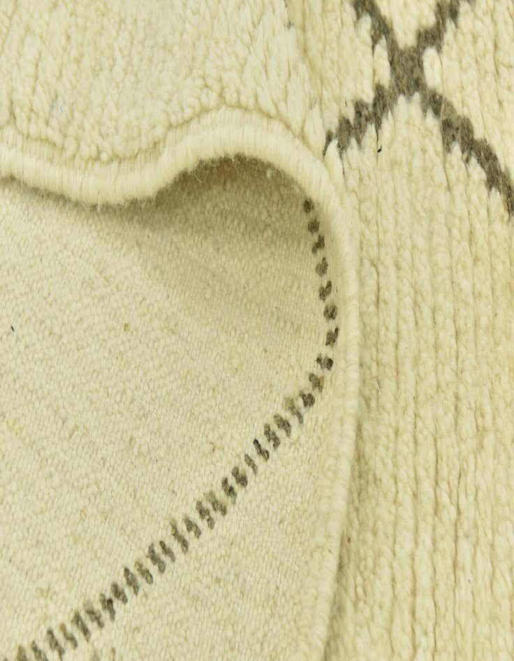 Detail image of 6' 5 x 9' 7  Hand Knotted Moroccan Wool Rug