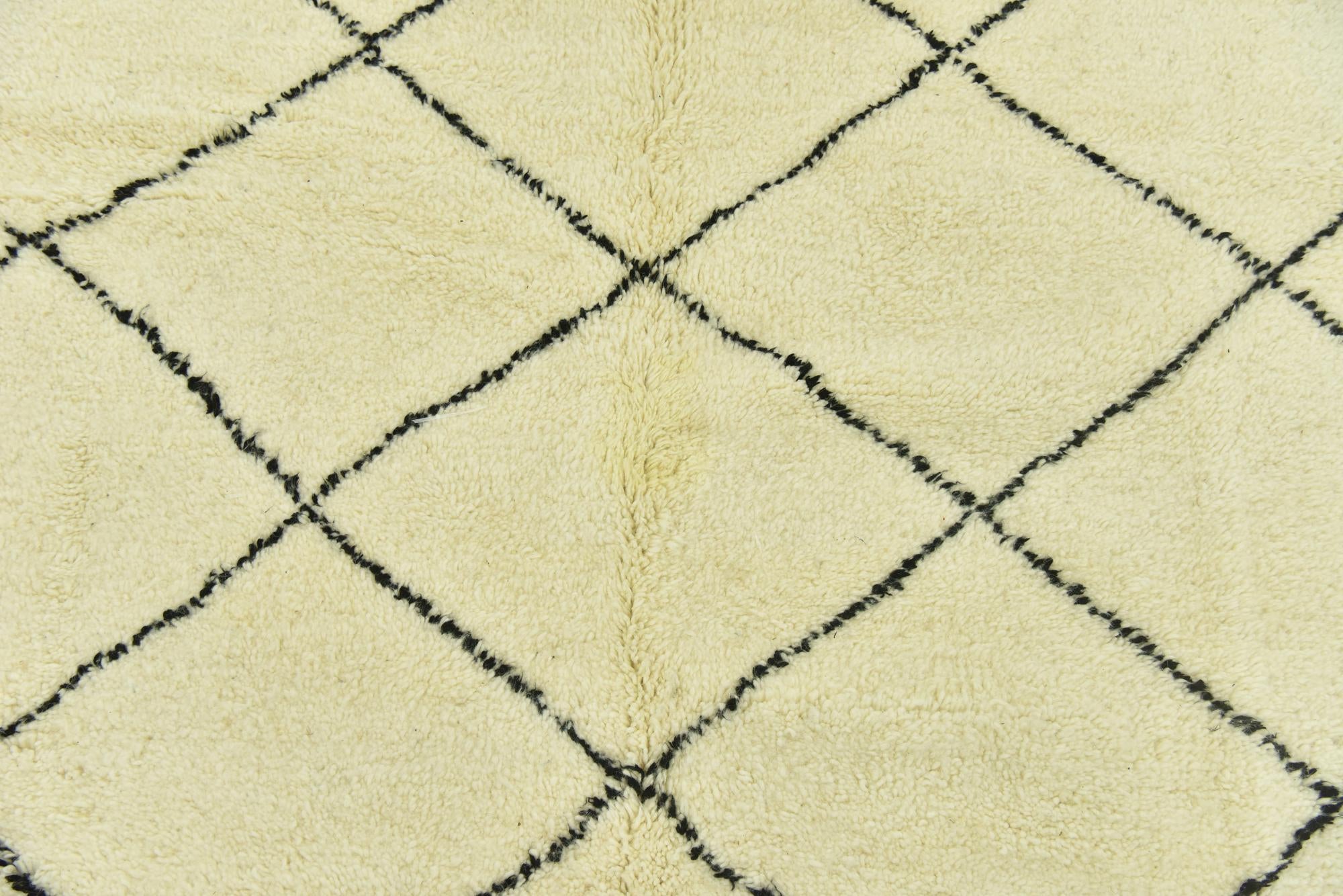 6' 10 x 10' Hand Knotted Moroccan Wool Rug