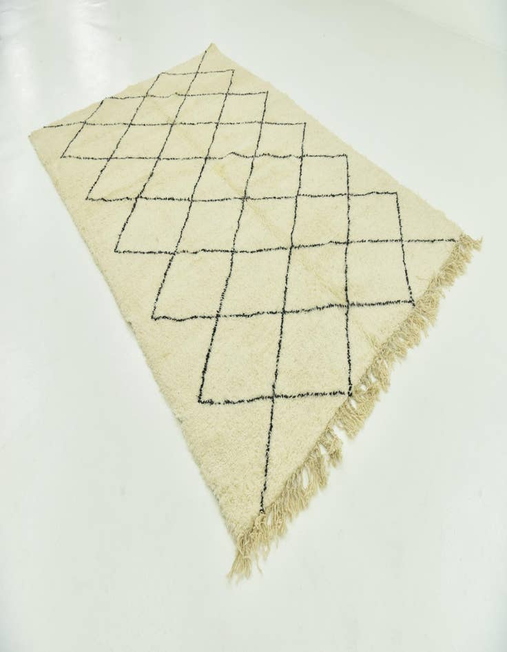 Detail image of 6' 10 x 10' Hand Knotted Moroccan Wool Rug