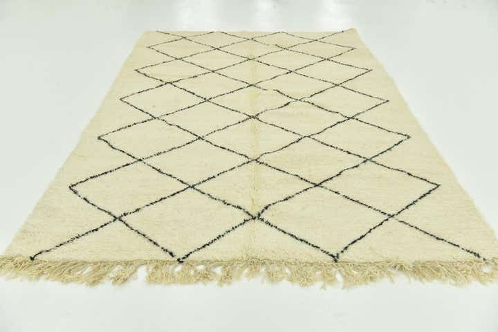 6' 10 x 10' Hand Knotted Moroccan Wool Rug