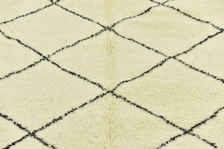 6' 10 x 10' Hand Knotted Moroccan Wool Rug