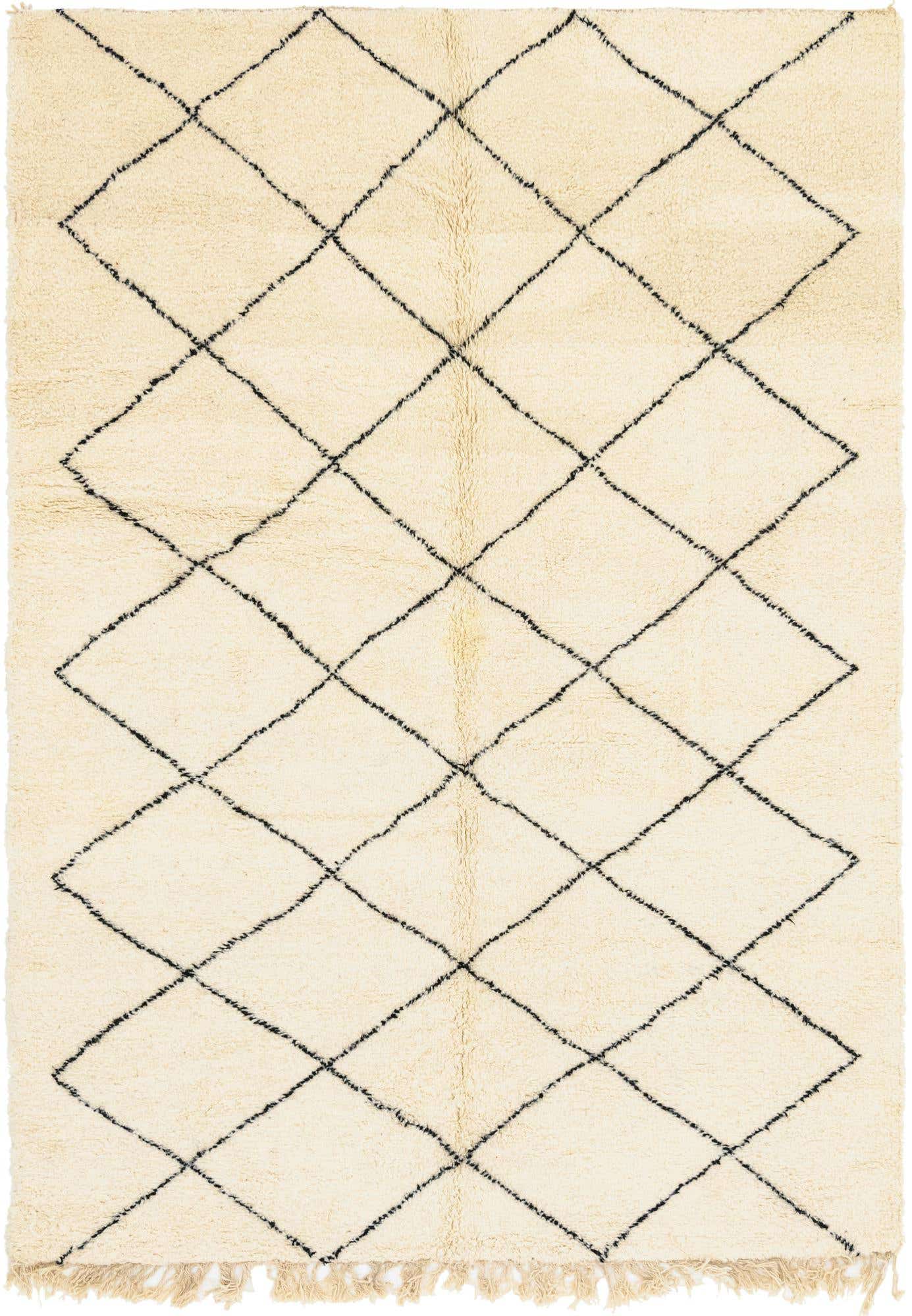 6' 10 x 10' Hand Knotted Moroccan Wool Rug