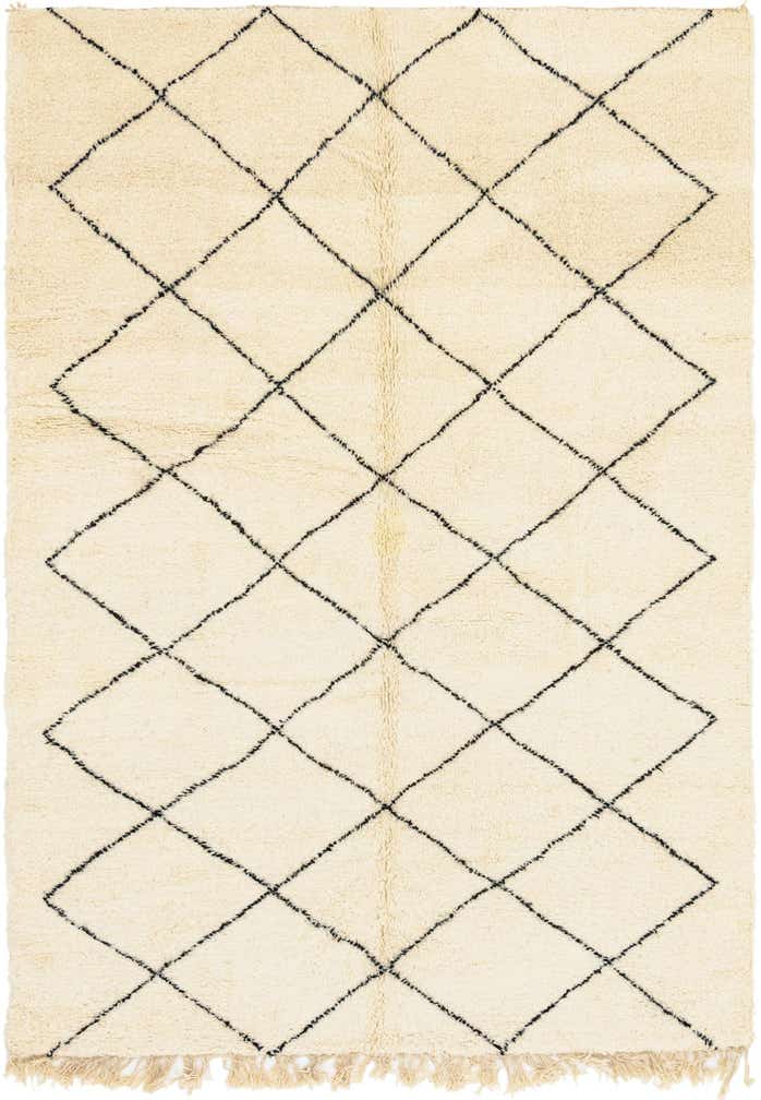 6' 10 x 10' Hand Knotted Moroccan Wool Rug