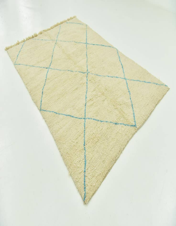 Detail image of 6' 5 x 9' 4  Hand Knotted Moroccan Wool Rug